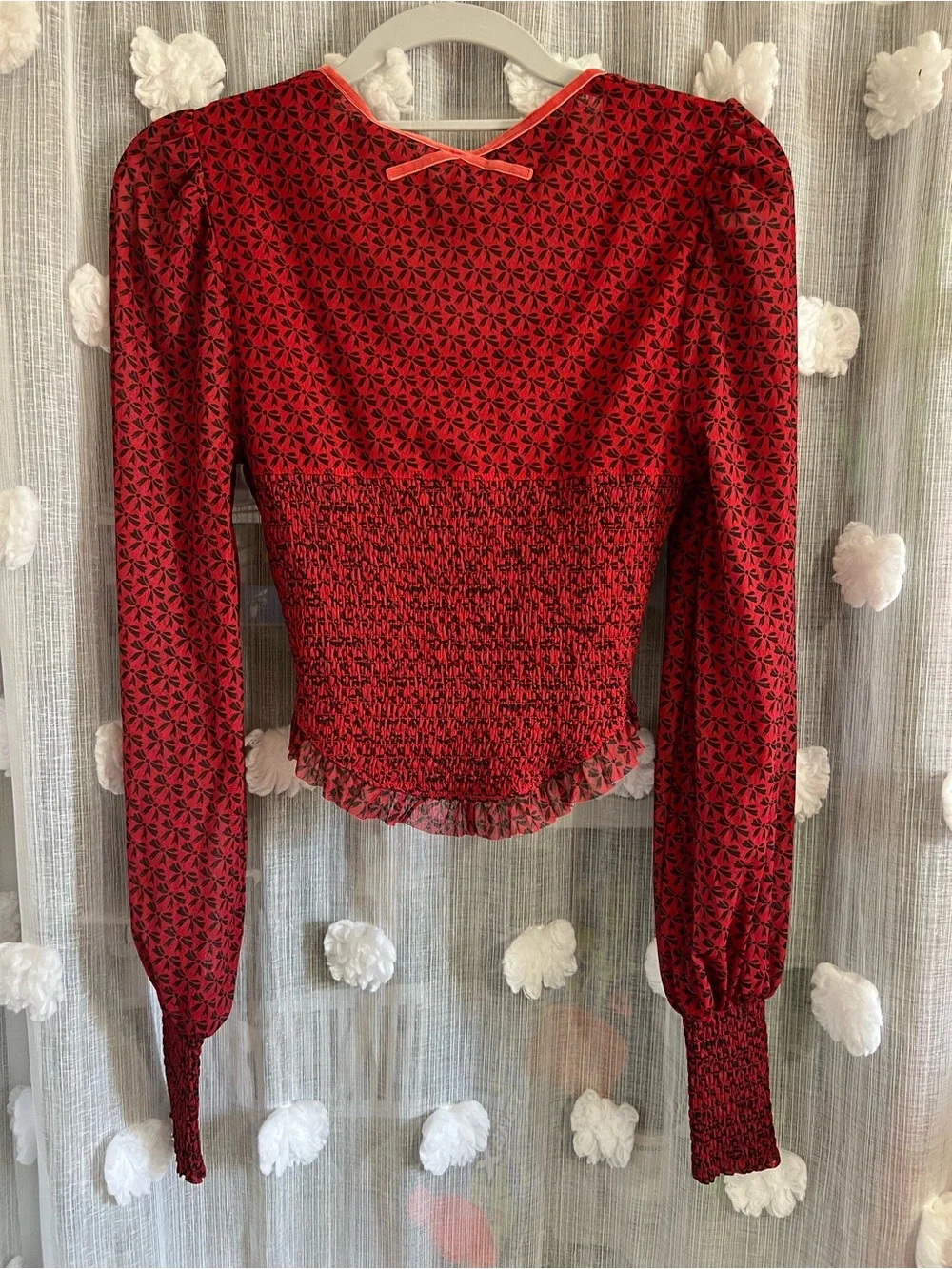 Free People Dottie Knit Top in Salsa